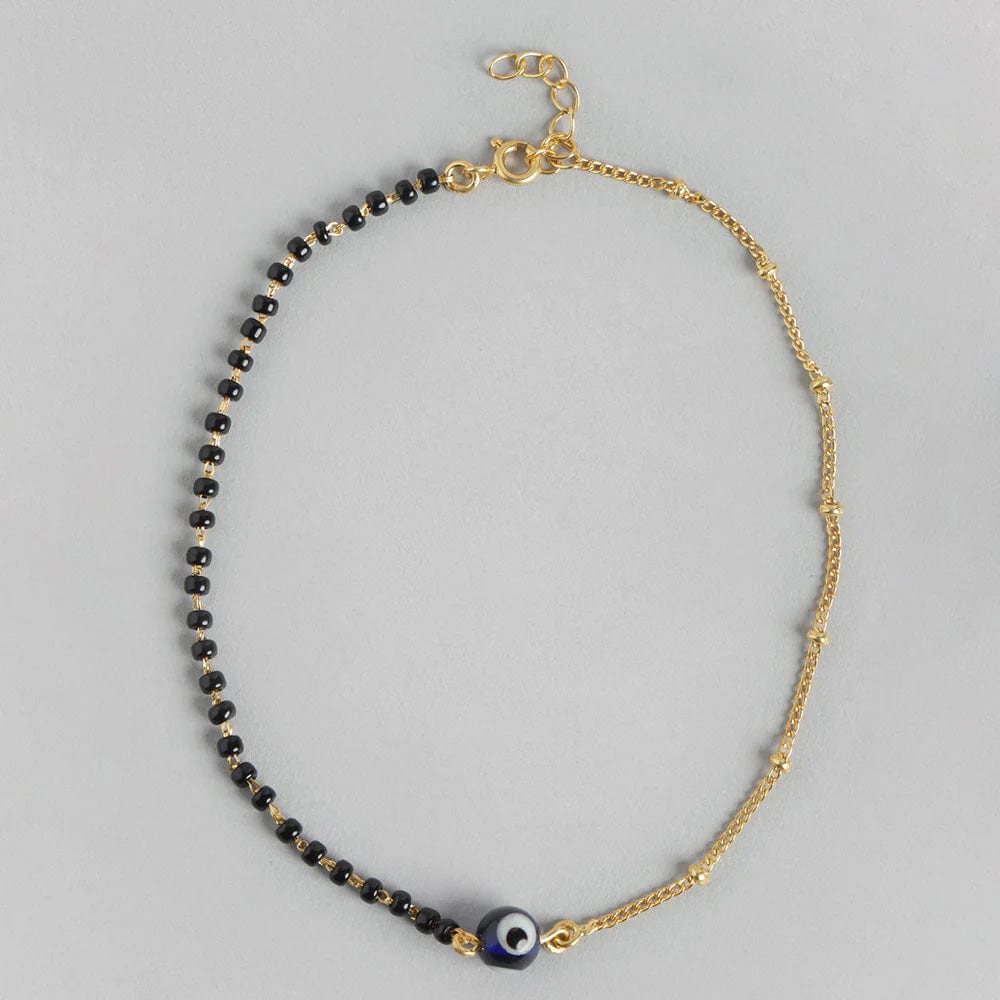 Single 92.5 Gold plated Anklet