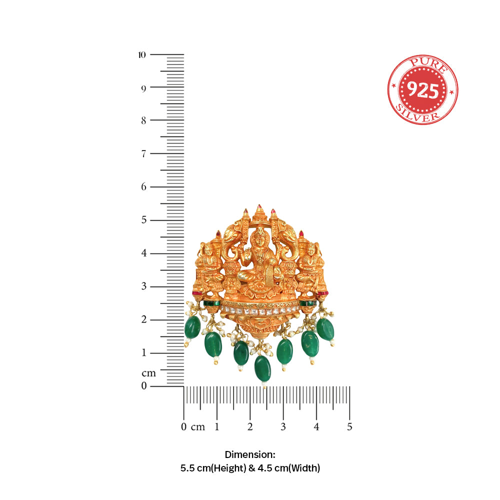 Silver Goddess lakshmi Pendant