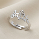 925 Pure Silver Faith Hanuman Gada Adjustable Ring