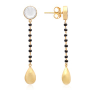 golden drop mangalsutra earring