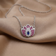 925 Pure Silver Lotus Evil Eye Necklace