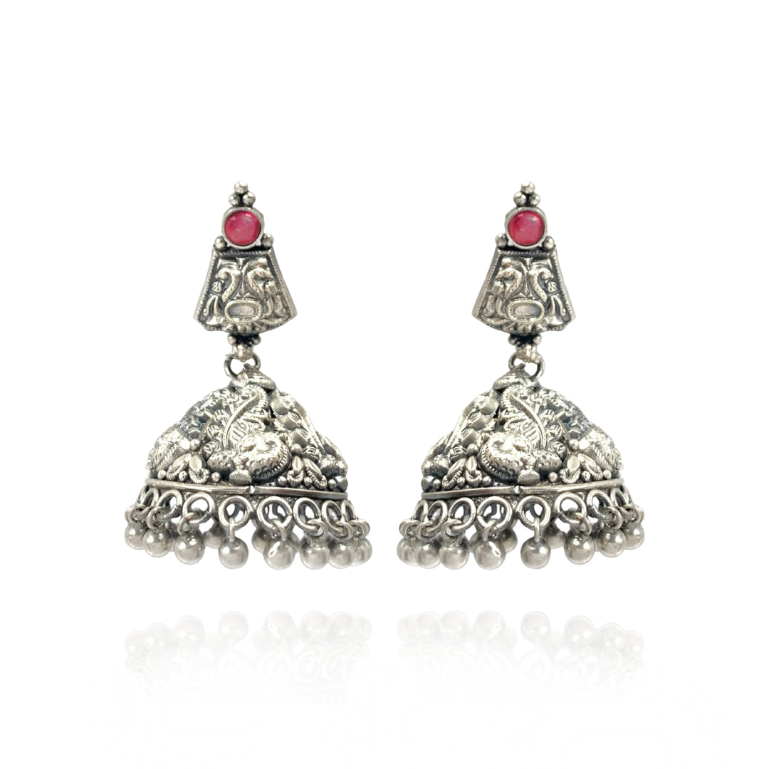 Silver 925 Jhumka Earrings