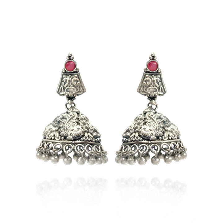 Silver 925 Jhumka Earrings