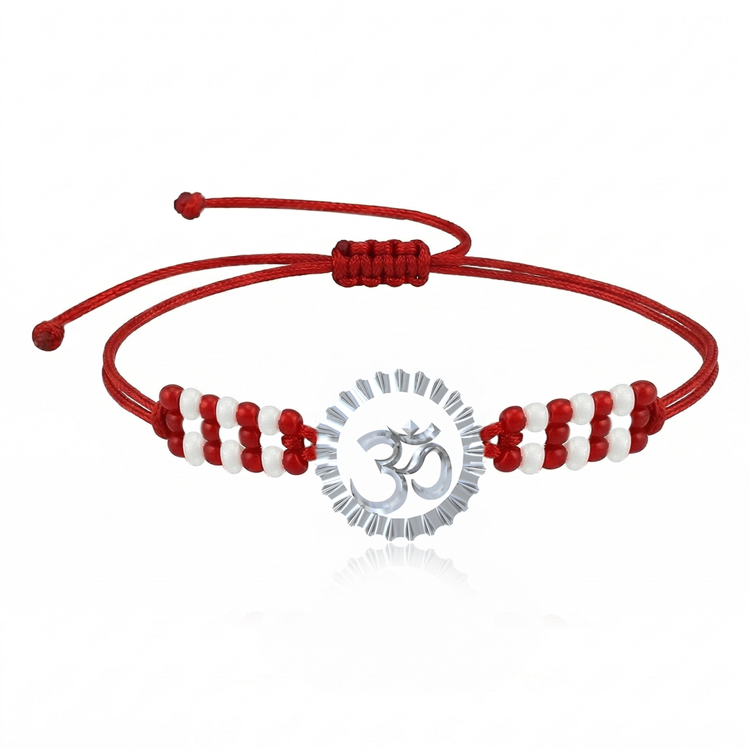 Unniyarcha 925 Pure Silver Om and Surya bracelet