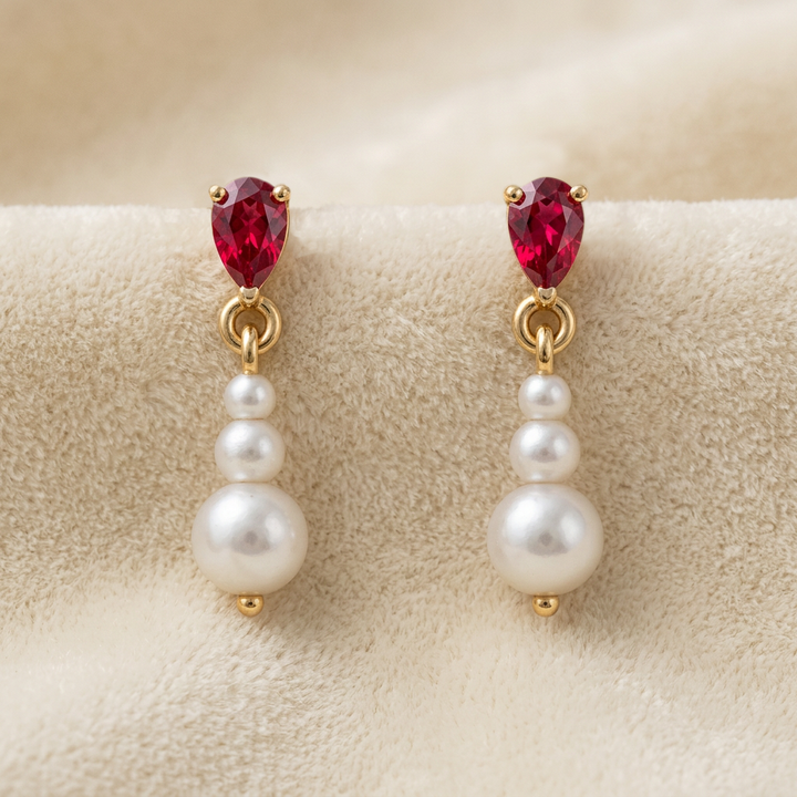 Unniyarcha Pearl Grace Drop Earrings
