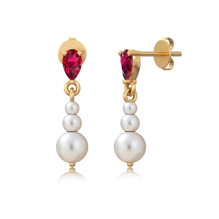 Unniyarcha Pearl Grace Drop Earrings