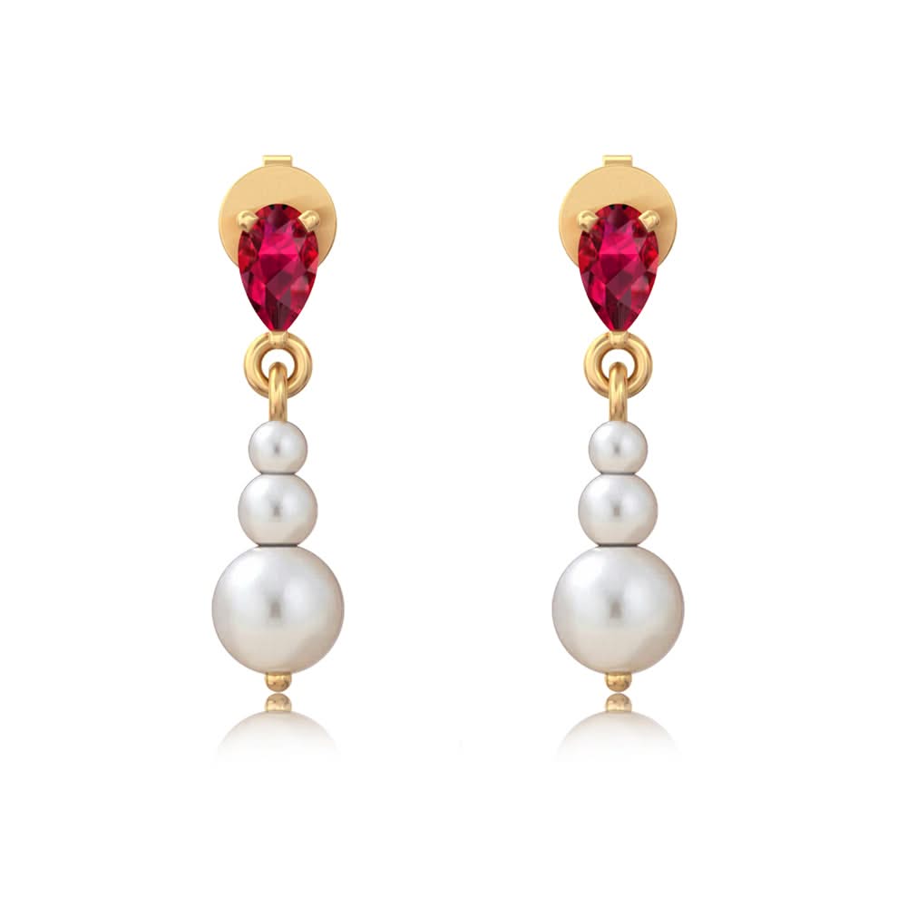 Unniyarcha Pearl Grace Drop Earrings