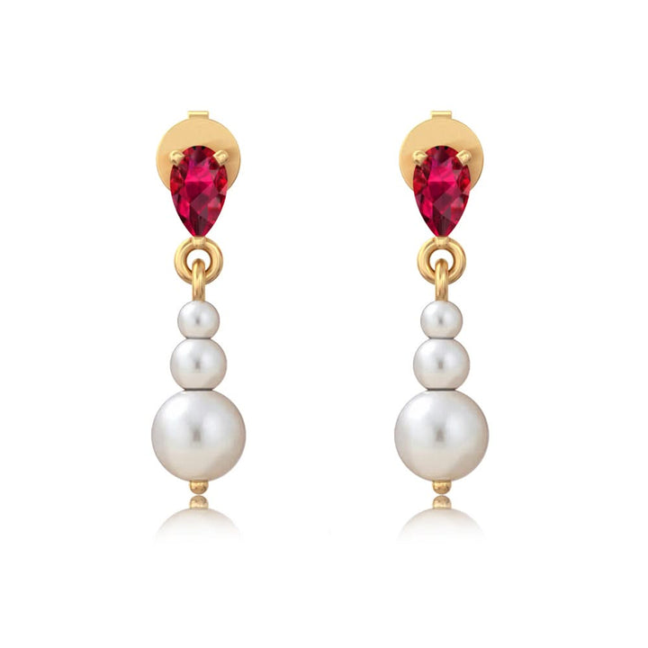 Unniyarcha Pearl Grace Drop Earrings
