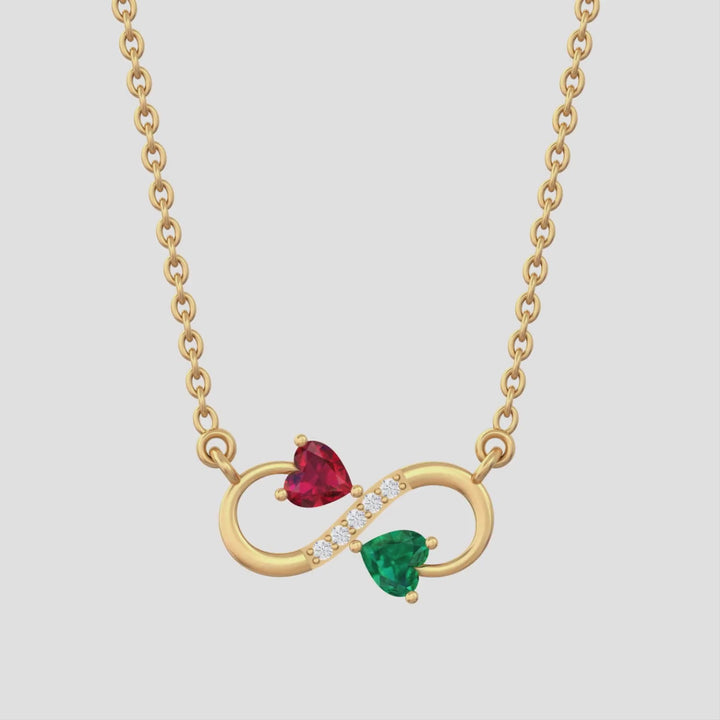 Silver Infinity Heart Necklace