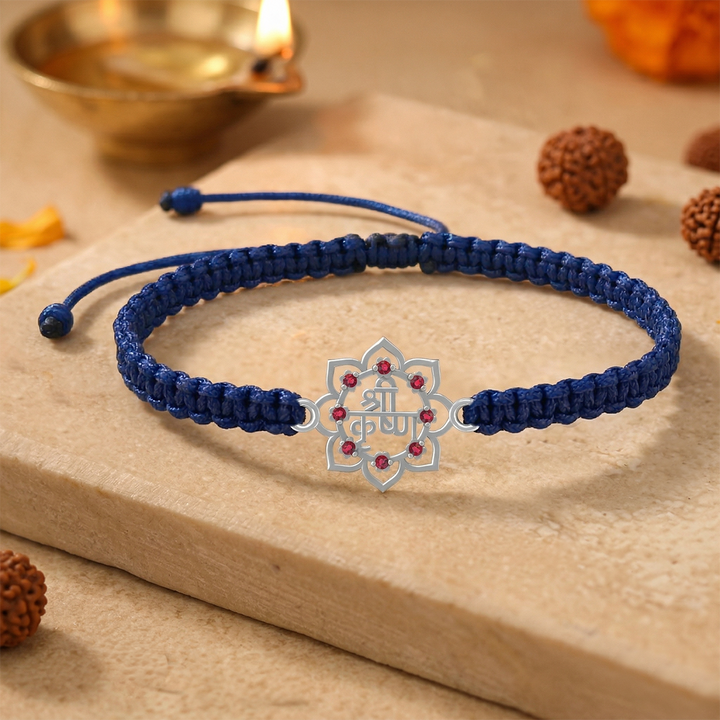 Unniyarcha 925 Pure Silver Shree Krishna bracelet