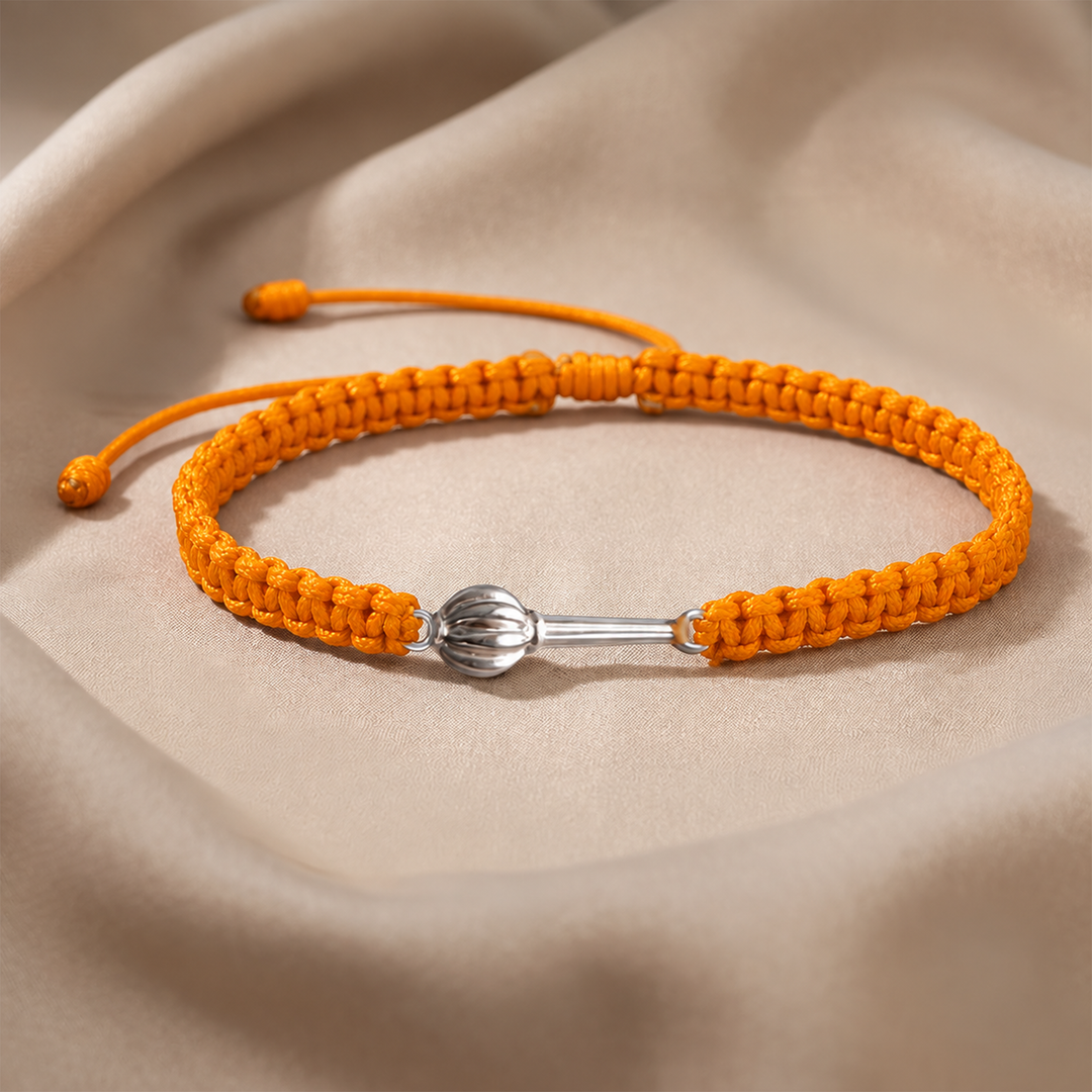 Unniyarcha 925 Pure Silver Hanuman Gada Bracelet