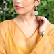 999 Silver Lakshmi Coin Pearl Earring