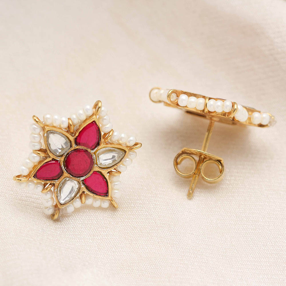 92.5 Silver Gold Plated Studs
