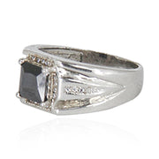 Buy Square Cut Stone Silver Ring for Men Online - Unniyarcha