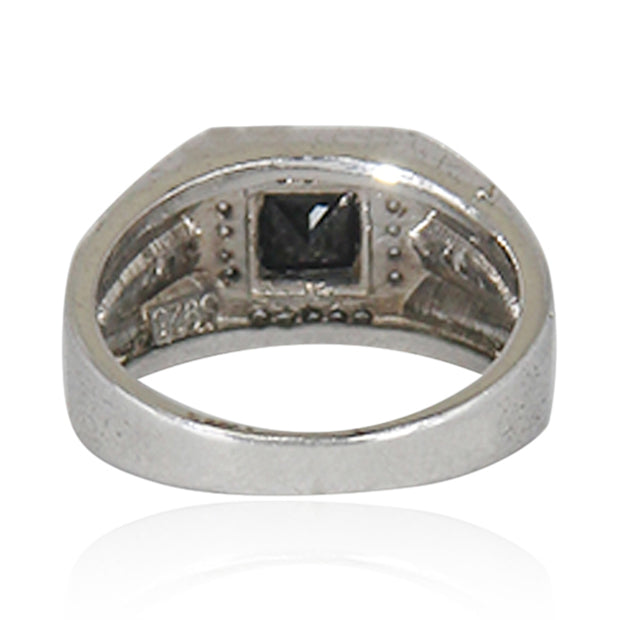 Buy Square Cut Stone Silver Ring for Men Online - Unniyarcha