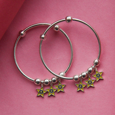 Silver Charm Bangles Baby jewelry - By Unniyarcha - Original Manufacturers of Silver Jewelry, Gold Plated Jewellery, Fashion Jewellery and Personalized Soul Bands and Personalized Jewelry