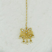Silver 92.5 Gold Plated Butterfly Maangtika