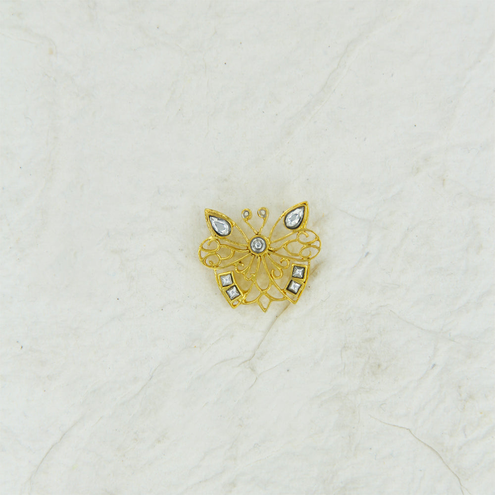 Silver Gold Plated Charming Butterfly Earring
