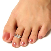 Set Of Three Silver Toe Rings (1)