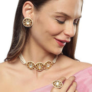 Elegant Kundan Choker Set Necklaces - By Unniyarcha - Original Manufacturers of Silver Jewelry, Gold Plated Jewellery, Fashion Jewellery and Personalized Soul Bands and Personalized Jewelry