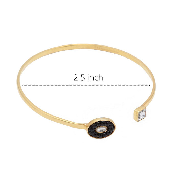 Geometrical duo mangalsutra cuff bangle Cuffs - By Unniyarcha - Original Manufacturers of Silver Jewelry, Gold Plated Jewellery, Fashion Jewellery and Personalized Soul Bands and Personalized Jewelry