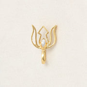 Gold Plated Silver Lotus Nose Clip