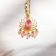 Pink Zircon Gold Plated Silver Pendant Necklaces - By Unniyarcha - Original Manufacturers of Silver Jewelry, Gold Plated Jewellery, Fashion Jewellery and Personalized Soul Bands and Personalized Jewelry