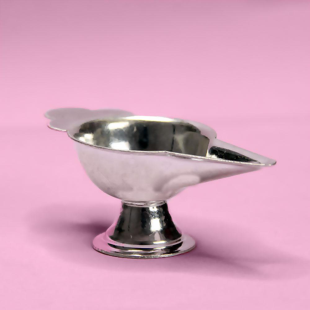 Plain Silver Diya