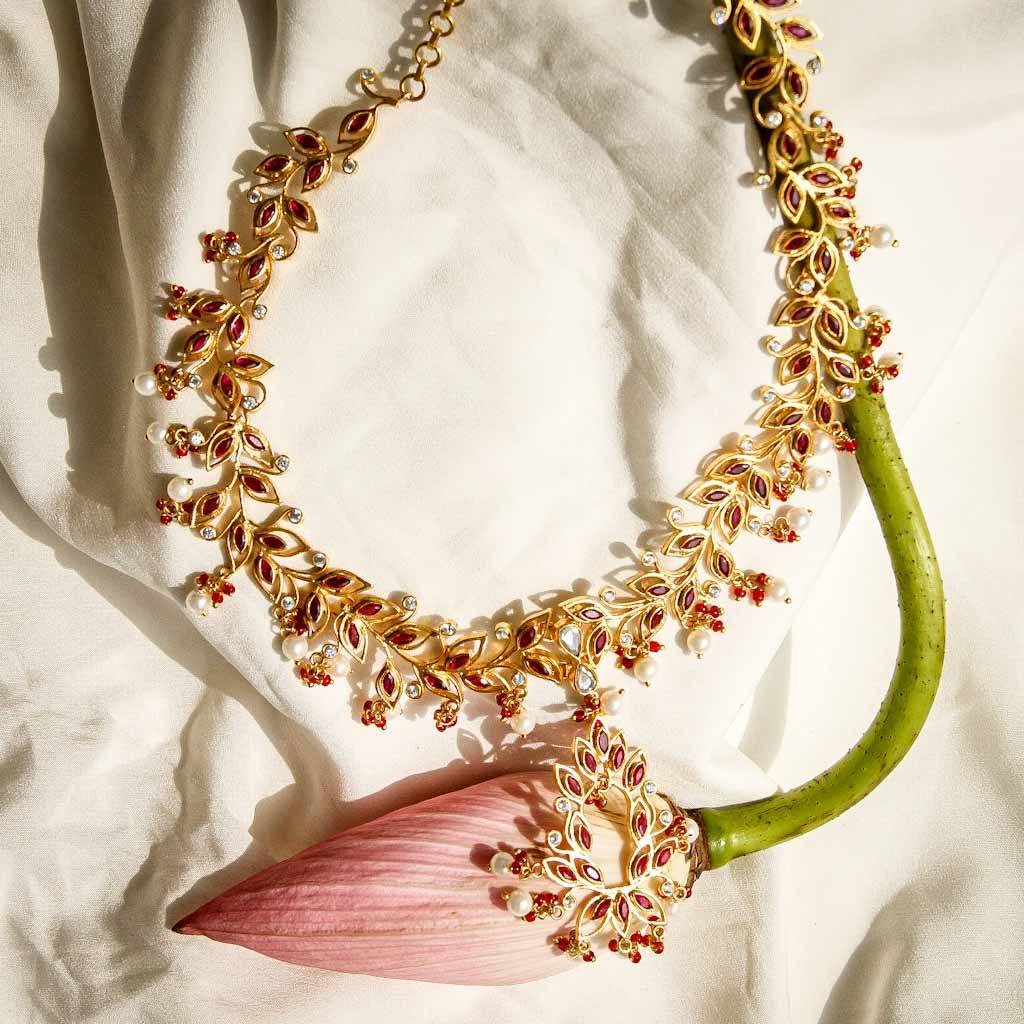 Necklace Anand Jewels Diamonds Alphabet A Pendant