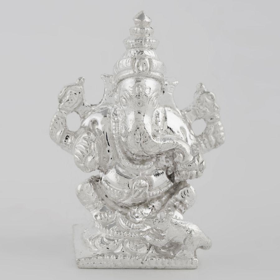 Siler Solid Ganesha Idol Silver Article - By Unniyarcha - Original Manufacturers of Silver Jewelry, Gold Plated Jewellery, Fashion Jewellery and Personalized Soul Bands and Personalized Jewelry