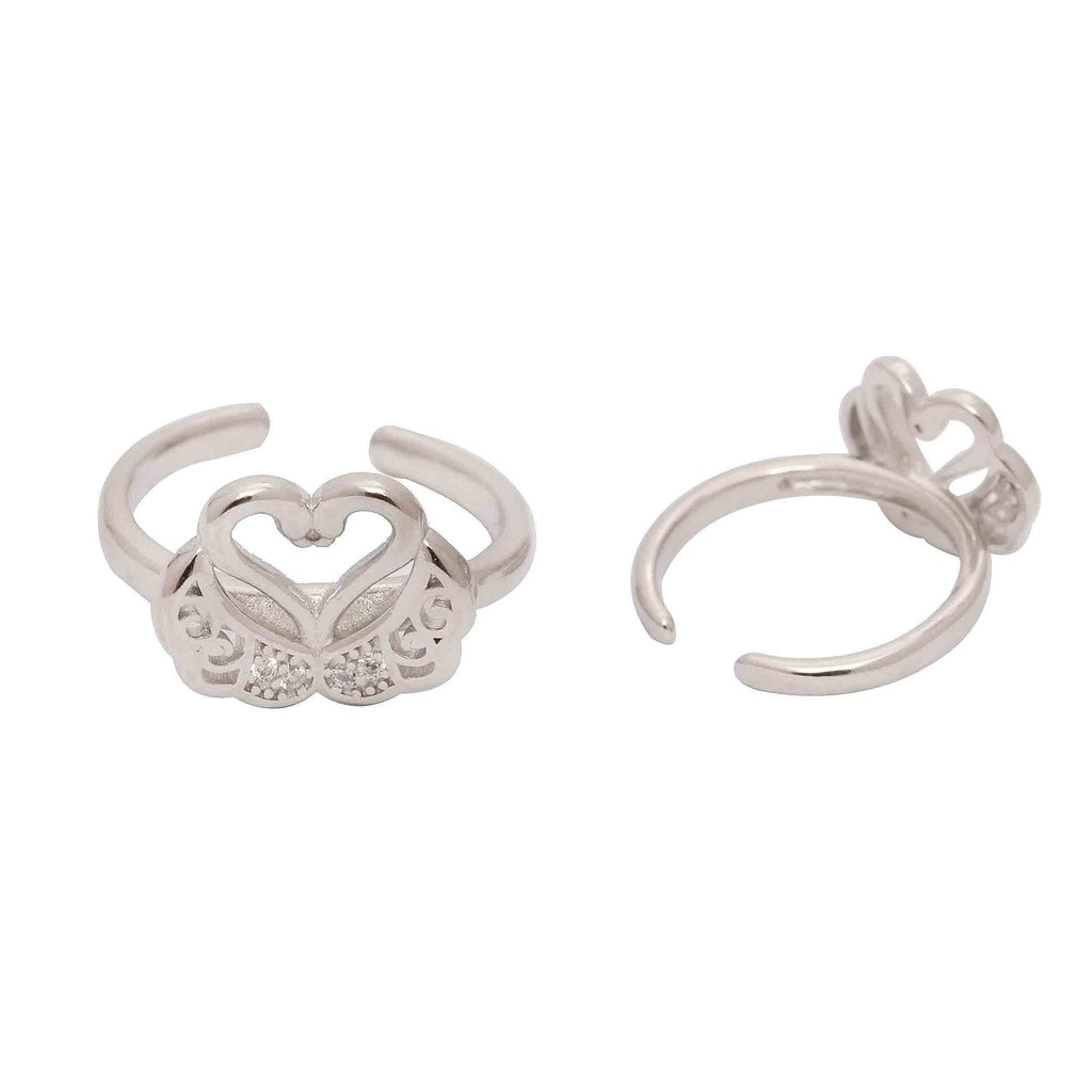 Small Band Jet Heartbreaker Ring, size 5.75 – Silver Nymph Jewelry