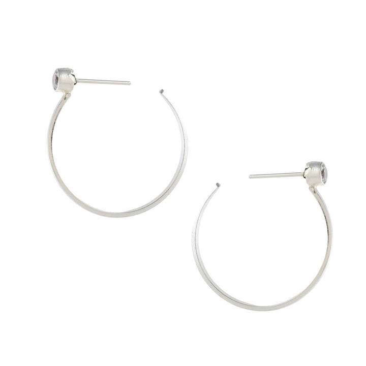 Silver Hoop Earring