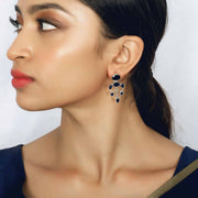 SILVER MULTICOLOUR OXIDISED EARRING - By Unniyarcha - Original Manufacturers of Silver Jewelry, Gold Plated Jewellery, Fashion Jewellery and Personalized Soul Bands and Personalized Jewelry