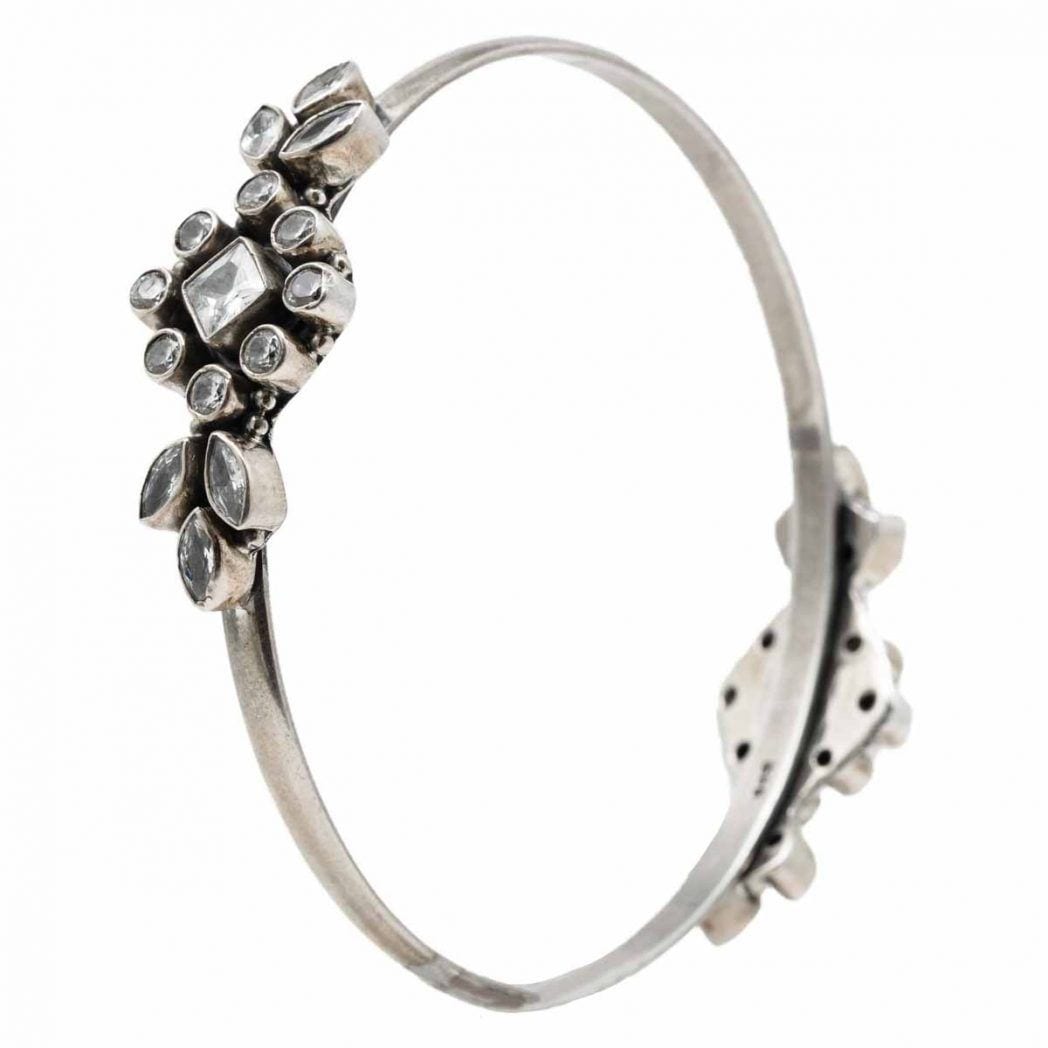 Buy Silver Oxidized Bangle Online Unniyarcha – Unniyarcha