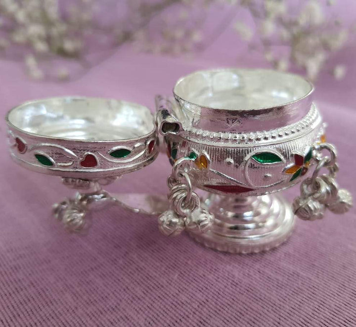 Silver small sindoor box Silver Article - By Unniyarcha - Original Manufacturers of Silver Jewelry, Gold Plated Jewellery, Fashion Jewellery and Personalized Soul Bands and Personalized Jewelry