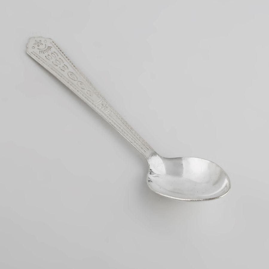 Engraved Silver Spoon - Main Image