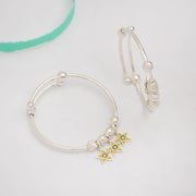 Silver Star Baby Bangles Baby jewelry - By Unniyarcha - Original Manufacturers of Silver Jewelry, Gold Plated Jewellery, Fashion Jewellery and Personalized Soul Bands and Personalized Jewelry