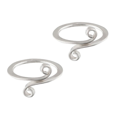 Simple Wired Sterling Silver Toe Ring (Pair)