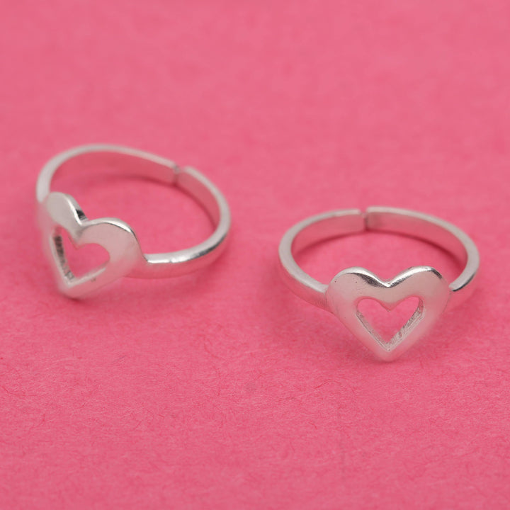 Sliver heart shape toe ring Toe Rings - By Unniyarcha - Original Manufacturers of Silver Jewelry, Gold Plated Jewellery, Fashion Jewellery and Personalized Soul Bands and Personalized Jewelry